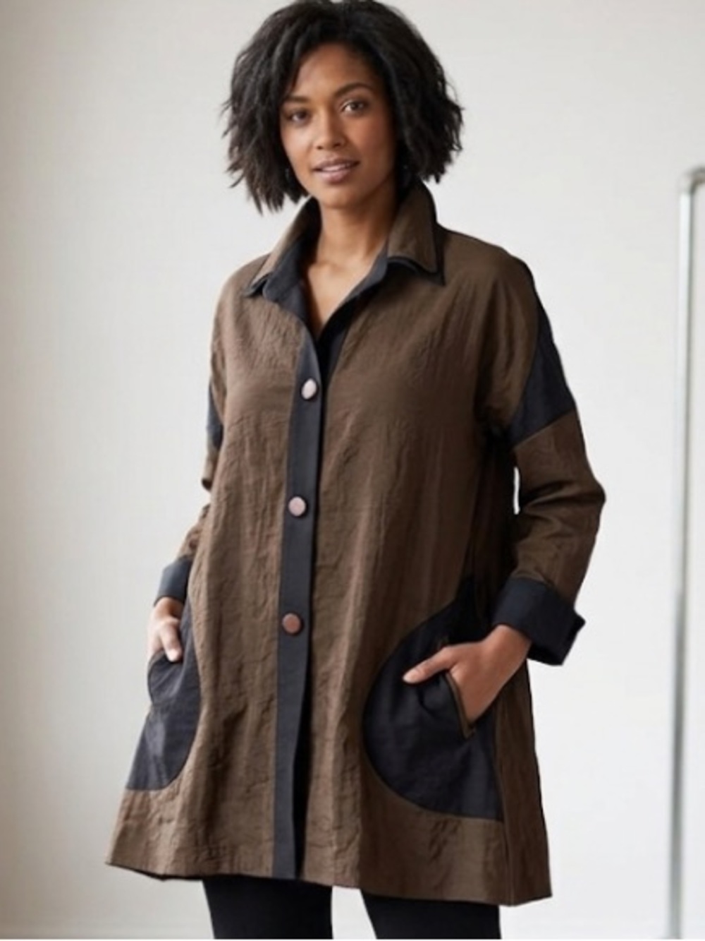 Design‎ Today’s Lagenlook Color Block Jacket Size 14